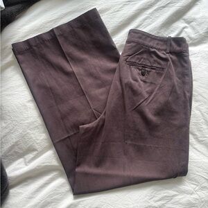 Madewell Harlow Wide Leg Pant in Brown